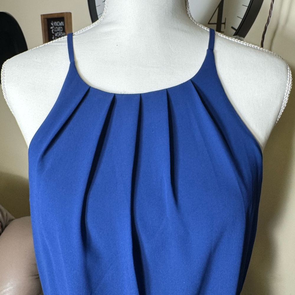 Blue Rain Elegant Blue Women's Dress - Picture 4 of 9